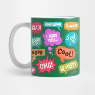 Abstract Speech Word Mug